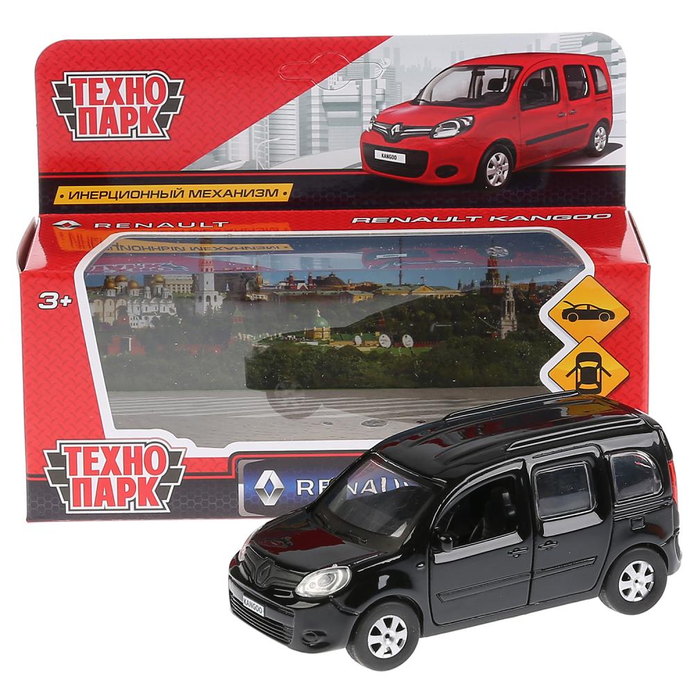 ТМ Технопарк. Машина металл "RENAULT KANGOO" 12см, открыв. двери, инерц., ЧЕРНЫЙ в кор. в кор.2*36шт