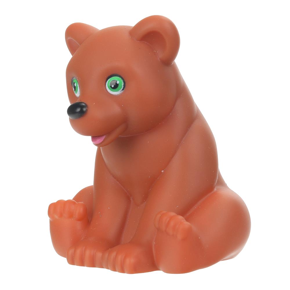 Игрушка пластизоль для ванны мишка, в сетке КАПИТОШКА в кор.2*144шт