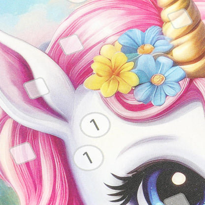 Аппликация пайетками 3D волшебный единорог МУЛЬТИ АРТ в кор.100шт