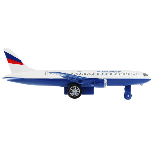 1792842-AIRF-R2 Модель металл свет-звук САМОЛЕТ, 18,5 см, инерц., кор. Технопарк в кор.2*60шт