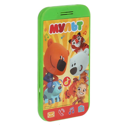 Телефон МУЛЬТ мини-телефончик, 7 песен из м/ф, звуки телефона в кор. Умка в кор.180шт