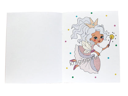 ВОДНАЯ РАСКРАСКА с цветными элементами. ФЕИ