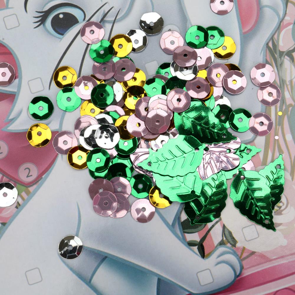 Аппликация пайетками 3D Мэри МУЛЬТИ АРТ в кор.100шт