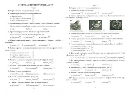 Русский язык 3-4 кл Итог.контр.зад. "Школа России"
