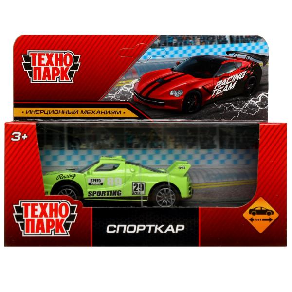 Machine en métal СПОРТКАР, 10 cm, inertie, cor. Parc technologique en cor.2*120шт