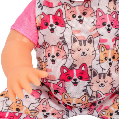 Пупс озвучивает 25см, Шаинский музыка пьет, пишет, закр. глазки, 4акс, 100 фраз КАРАПУЗ в кор.24шт