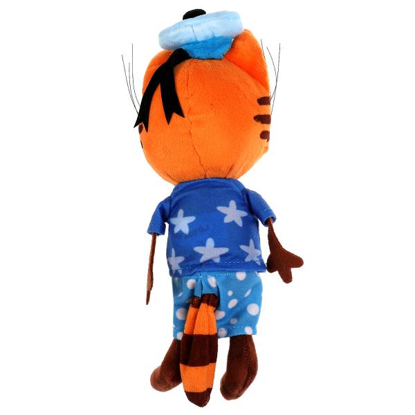 A20157-15 331425 Игрушка мягкая Три Кота Коржик в пляжной одежде 15см, муз. чип, в пак МУЛЬТИ-ПУЛЬТИ