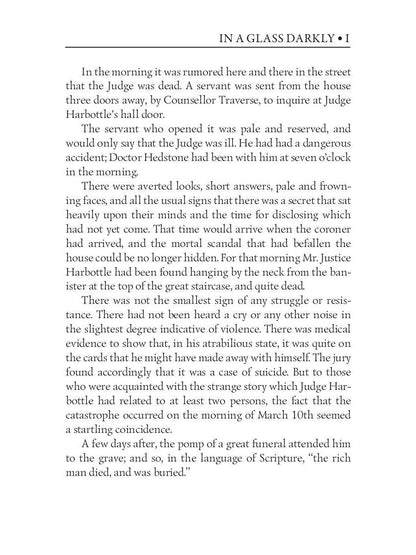 In a Glass Darkly 1. Green Tea, The Familiar & Mr. Justice Harbottle = Сквозь тусклое стекло 1: на англ.яз