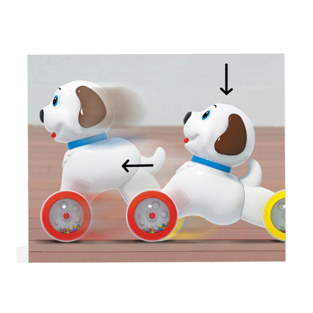 Игрушка-покатушка "Собачка" арт. 01394 (Стеллар)