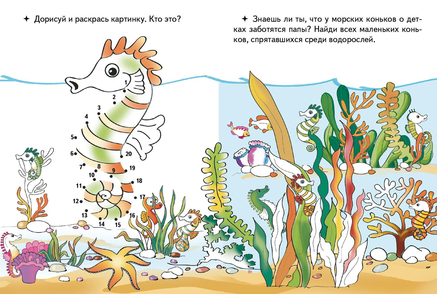 Соедини точки по цифрам (20 точек) Кто в море живет? ; Соедини точки по цифрам (20 точек) Кто в море живет?