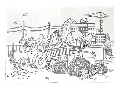 РАСКРАСКА А4 эконом. ТОЛЬКО ТРАКТОРЫ