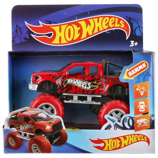 FY6108G-R2 304280 Машина металл свет-звук hot wheels ВНЕДОРОЖНИК, 12 см, дв, подв., инер, кор. Техно