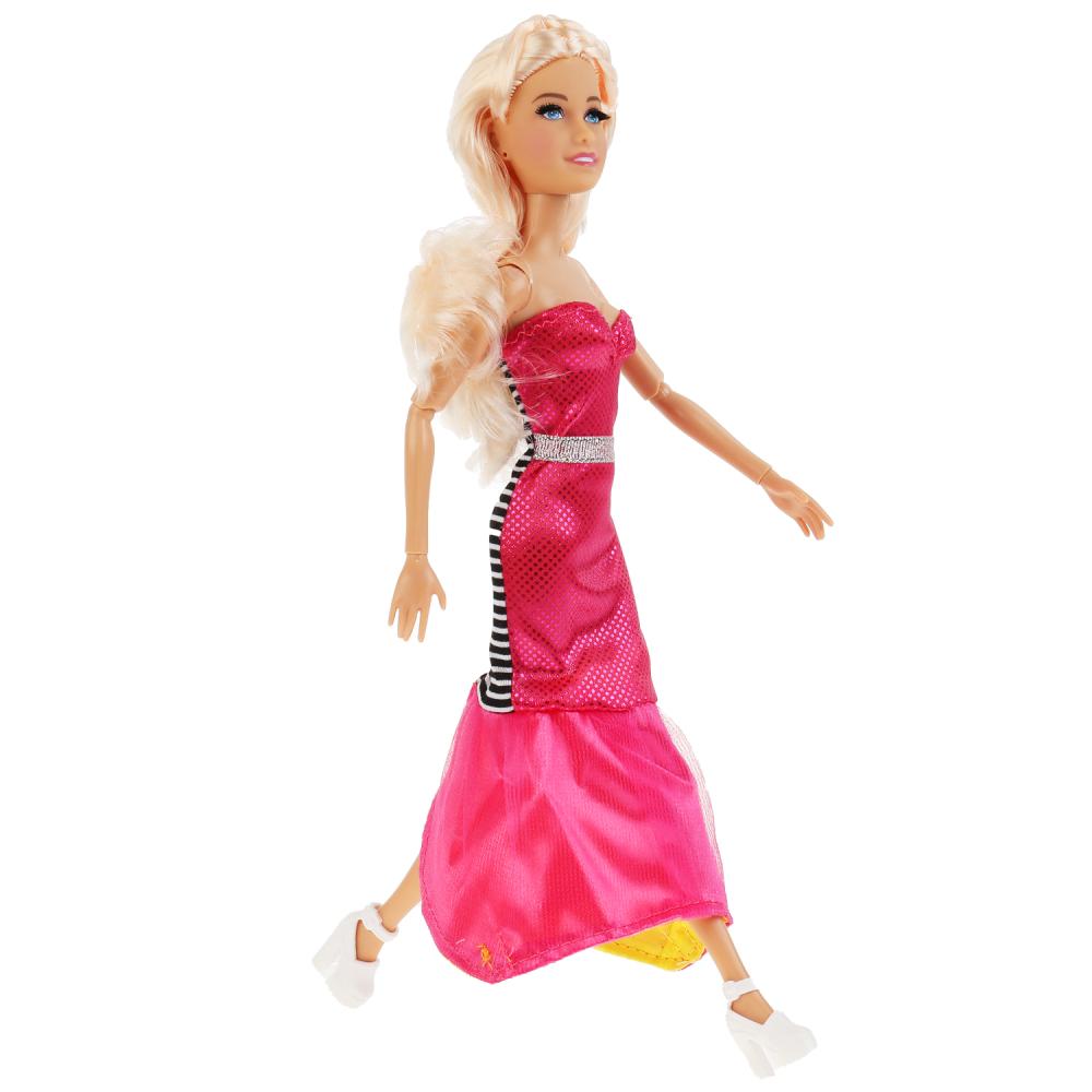 Кукла 29 см София руки и ноги сгиб, платье-трансф, реалис. ресницы, акс, в кор КАРАПУЗ в кор.24шт