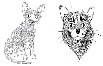 Cats. Творческая раскраска замурчательных котиков