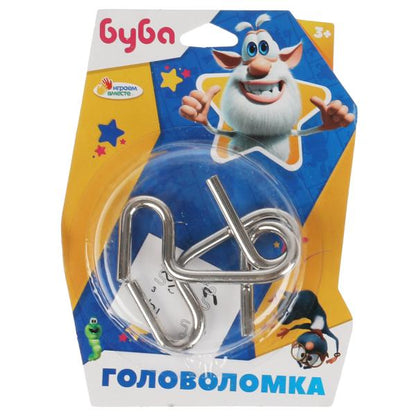 Головоломка мет. БУБА блист.13,4*10,2*4см ИГРАЕМ ВМЕСТЕ в кор.2*240шт