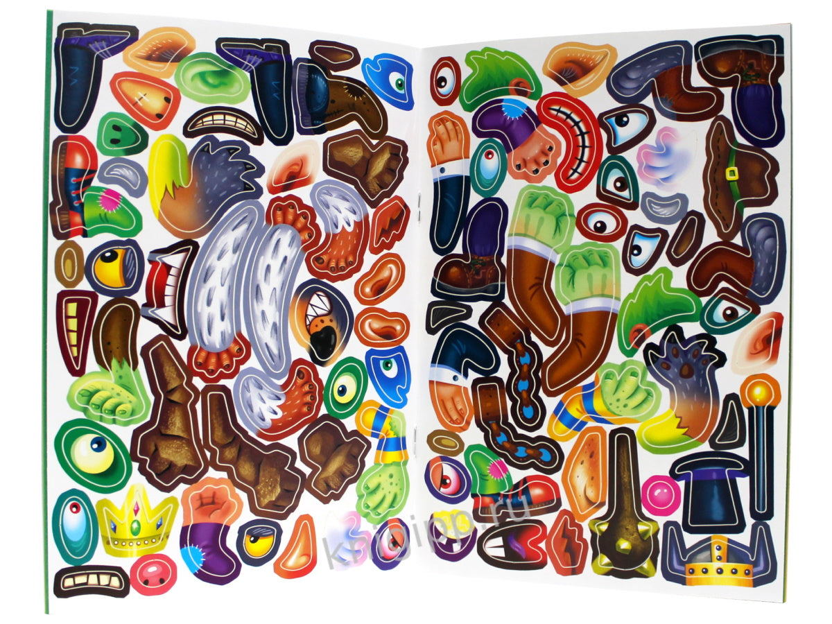 НАКЛЕЙКИ "СОБЕРИ СВОЕГО МОНСТРА" ЛЮБИМЫЕ МОНСТРЫ