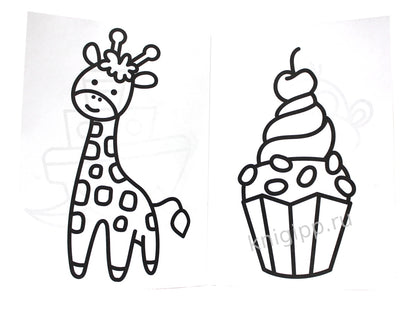 РАСКРАСКА А4 эконом. ПЕРВЫЕ КАРТИНКИ