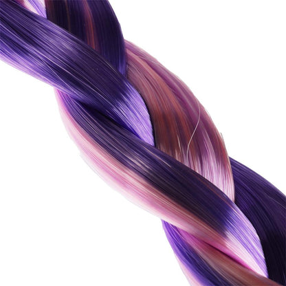 Аксесс д/девочек СКАЗОЧНЫЙ ПАТРУЛЬ резинка с косой (розовый/фиолетовый) МИЛАЯ ЛЕДИ уп-10шт в kor50up