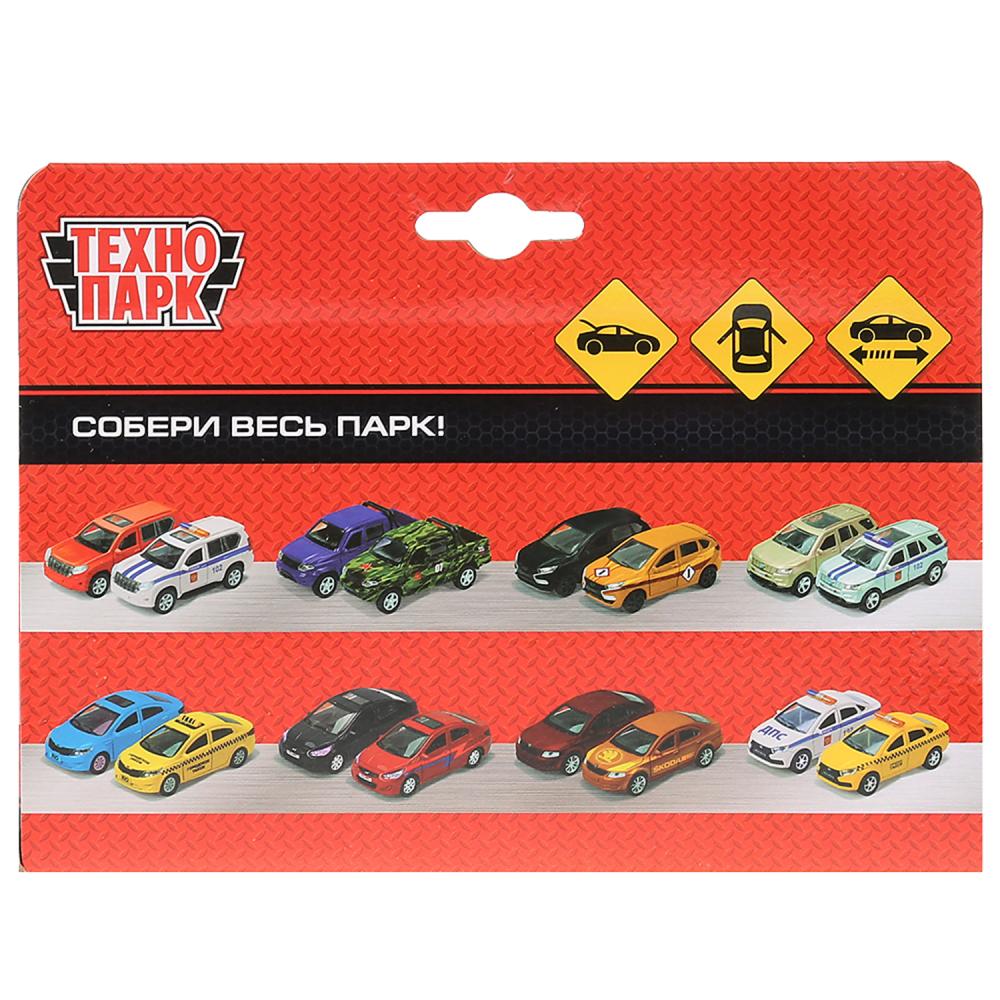 Машина металл "TOYOTA RAV4", длина 12см, открыв. двери, инерц., красный, в кор.Технопарк в кор2*36шт