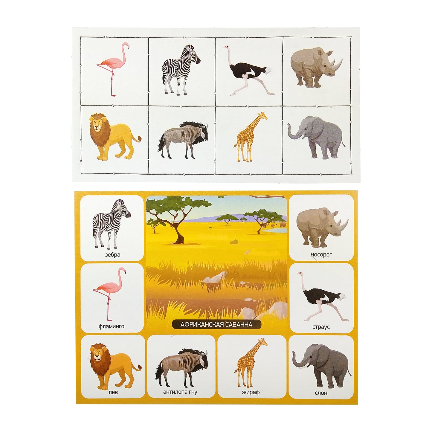 ЛОТО ДЕТСКОЕ (МАЛ.) ЗООПАРК в кор.26шт