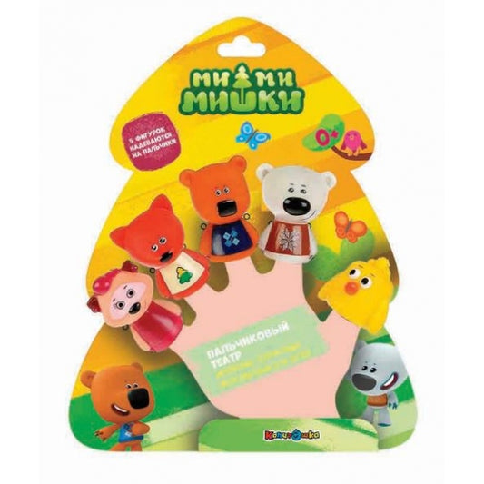 Игрушка пластизоль для ванны Ми-ми-мишки пальчиковый театр КАПИТОШКА в кор.2*12шт