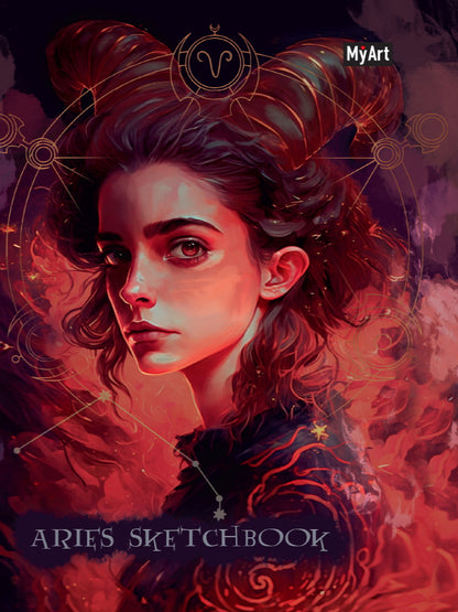 MyArt. СКЕТЧБУК "ЗНАКИ ЗОДИАКА" ОВЕН