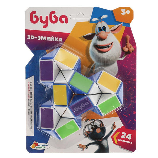 Играем вместе. Логическая игра 3D-змейка "Буба" блист.14*21*7см арт.B1577546-R8