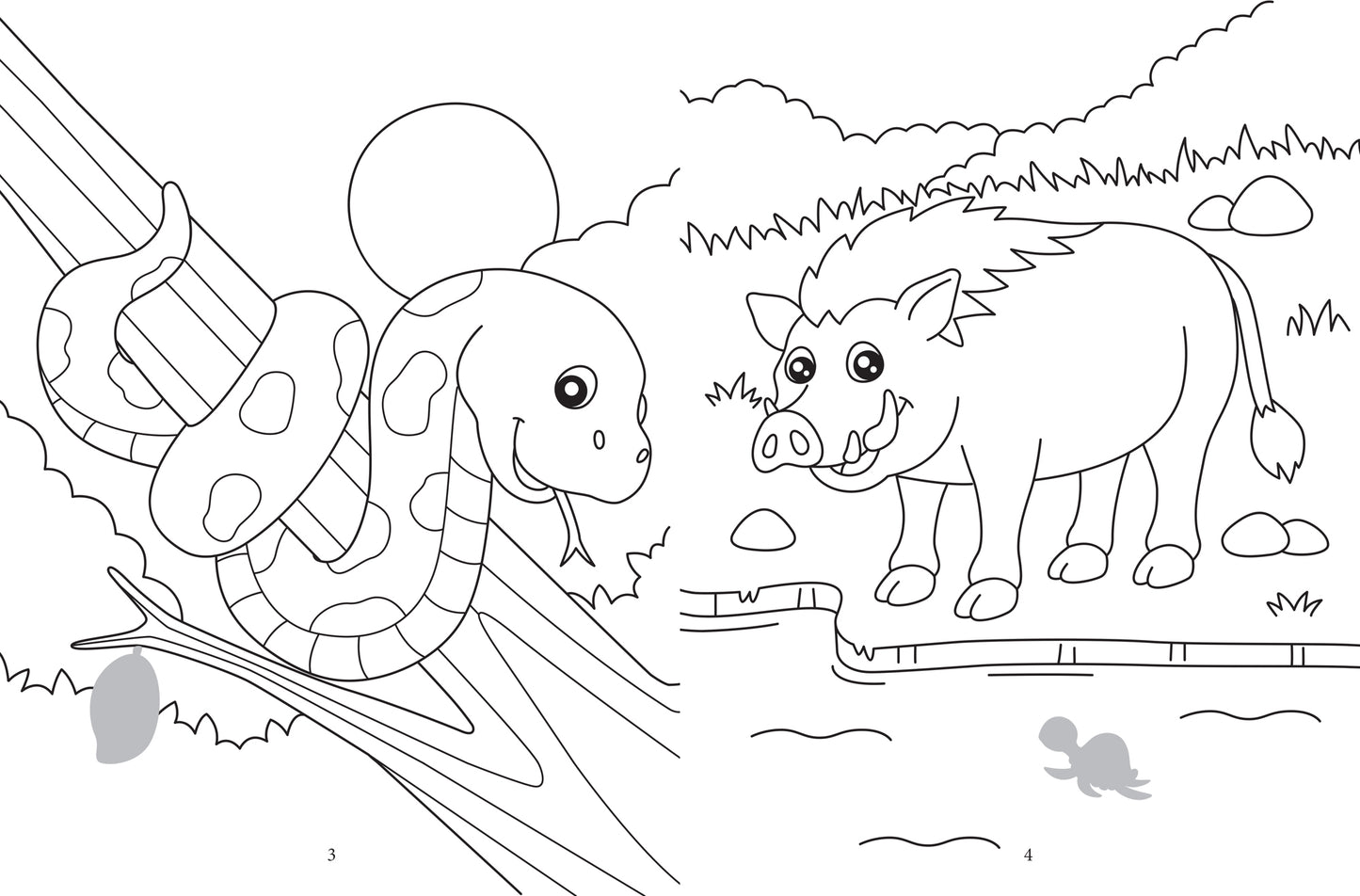 Раскрась и наклей: джунгли: книжка-раскраска