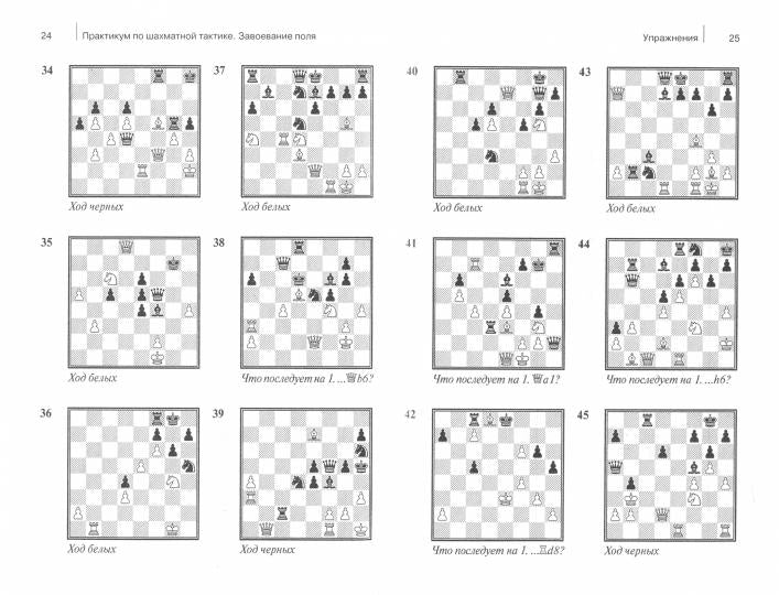 Практикум по шахматной тактике. Завоевание поля.