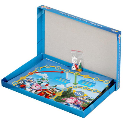 НАСТОЛЬНАЯ ИГРА-ХОДИЛКА "УМНЫЕ ИГРЫ" РОБОКАР ПОЛЛИ в кор.20шт