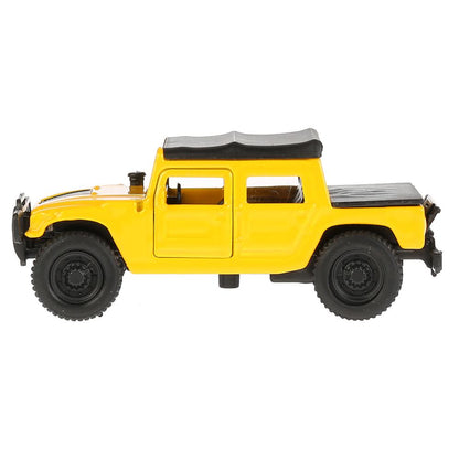 Machine en métal Hummer H1 de 12 cm, ouverte. двери, инерц. dans le cor. Parc technologique en cor.2*24шт