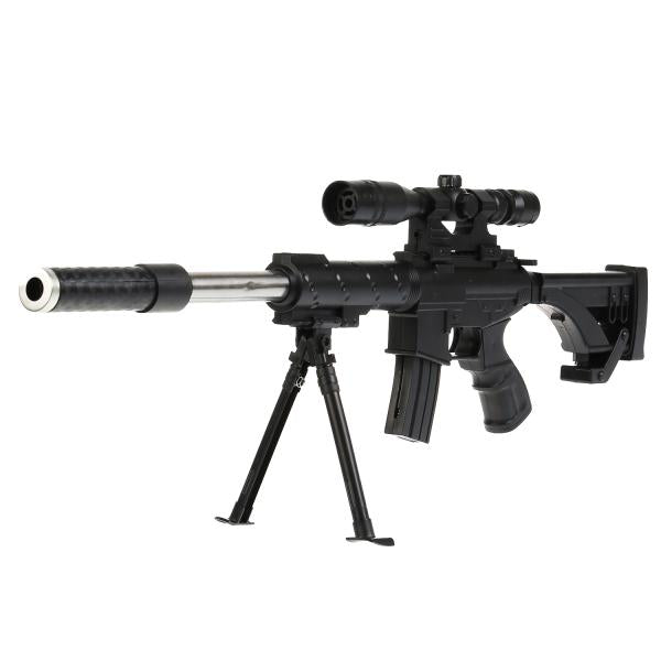 Автомат (п) с laser. прицелом, съемный магазин и приклад 2019 в пак. dans le cor.4*12шт