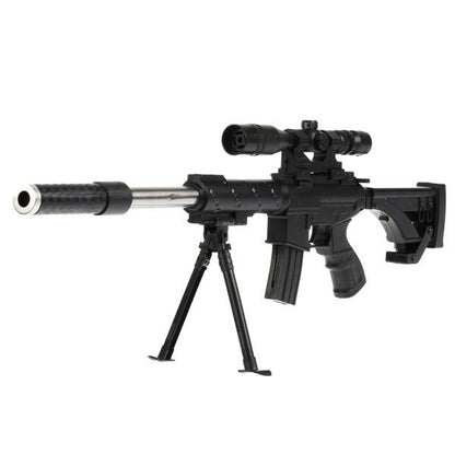 Автомат (п) с laser. прицелом, съемный магазин и приклад 2019 в пак. dans le cor.4*12шт