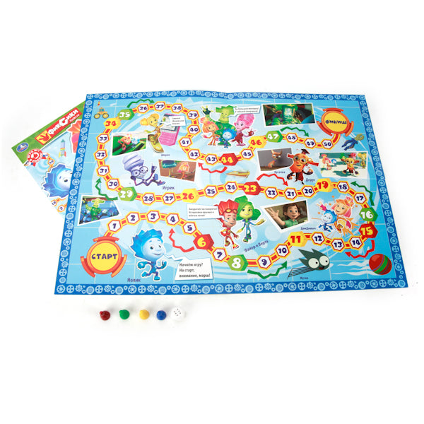 4690590104194 219662 НАСТОЛЬНАЯ ИГРА-ХОДИЛКА "УМКА" ФИКСИКИ В БЛИСТЕРЕ МАЛОГО ФОРМАТА в кор.50шт