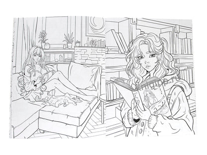 РАСКРАСКА АНИМЕ 16+ В современном ритме