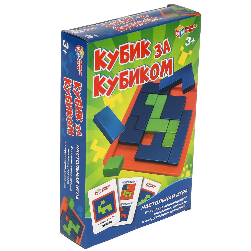 Настольная игра кубик за кубиком кор.13,5*20,5*4см Умные игры в кор.2*60шт