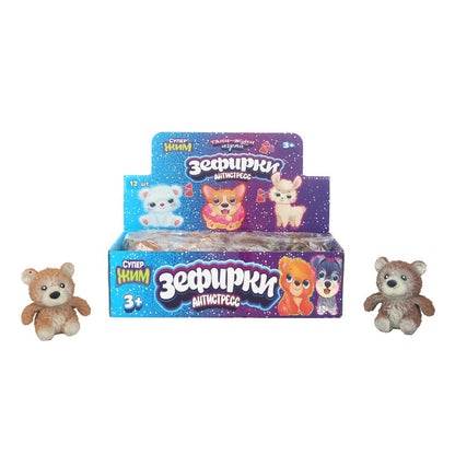 Супер мялка антистресс мялка, зефирки, мишка, светильник Супер Жим уп-12шт в кор.6уп