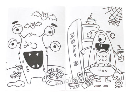 РАСКРАСКА А4 эконом. МОНСТРИКИ