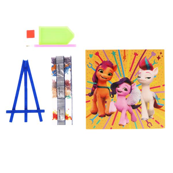 Наб д/тв-ва мультиар МОЙ МАЛЕНЬКИЙ ПОНИ алмазная мозаика 20*20 см MultiArt в кор.40шт