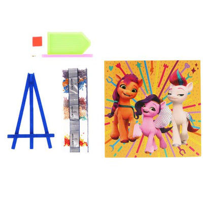Наб д/тв-ва мультиар МОЙ МАЛЕНЬКИЙ ПОНИ алмазная мозаика 20*20 см MultiArt в кор.40шт
