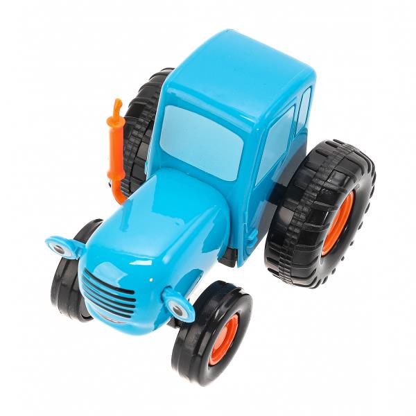 Машина металл СИНИЙ ТРАКТОР синий трактор длина 7,5 см, синий, блист. Технопарк в кор.2*60шт