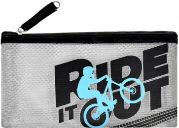 Пенал шк.нейлон 20х10 Велосипедист,61931