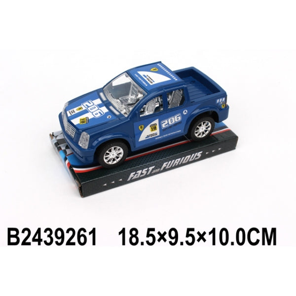 Машина инерц. цвет в ассорти. на карте. в кор.2*60шт