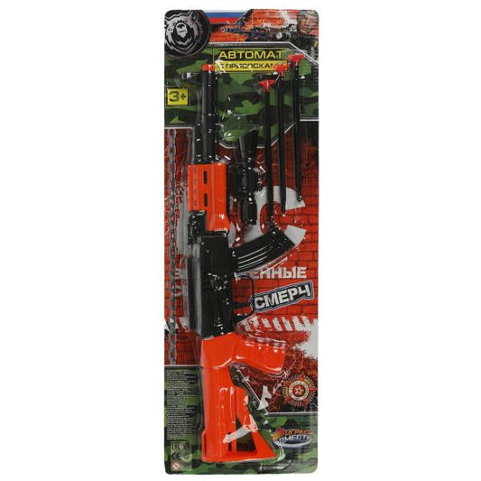 Автомат с присосками, блист.19,5*60*4см ИГРАЕМ ВМЕСТЕ в кор.2*48шт