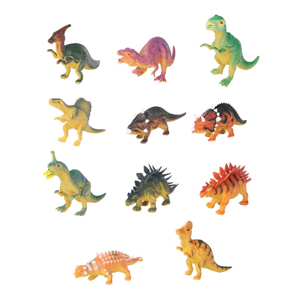 Игрушки пластизоль ДИНОЗАВРЫ в асс. на дисплее Рассказы о животных уп-24шт в кор.2*6уп