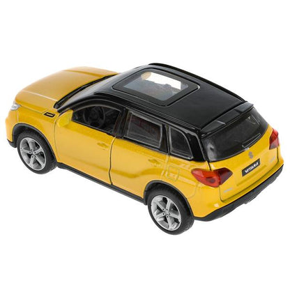 Машина металл "suzuki vitara s 2015" дл 12 см, откр дв, багажник, ин, золот с чёрный в кор. Технопарк