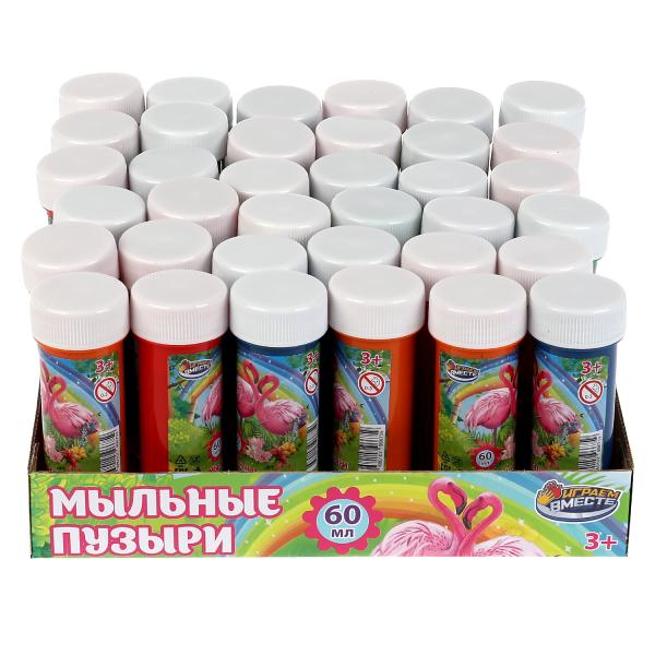 Мыльные пузыри flamingo 60ml ИГРАЕМ ВМЕСТЕ jusqu'à 36шт dans кор.6уп
