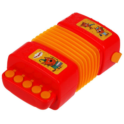 Музыкальная игрушка гармошка Три Кота 35 песен,мелодий,звуков.свет.кор.бат. Умка в кор.48шт