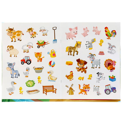 Домашние животные (Большая книга с наклейками). Format : 240 x 330 mm. Objet: 8 стр. Умка в кор.50шт