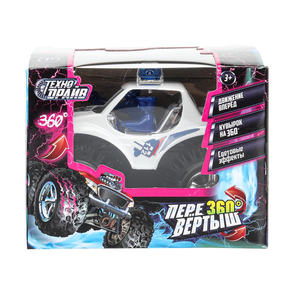 Машина-перевертыш на бат.свет, кор.11,5*9*9см ТЕХНОДРАЙВ в кор.2*96шт